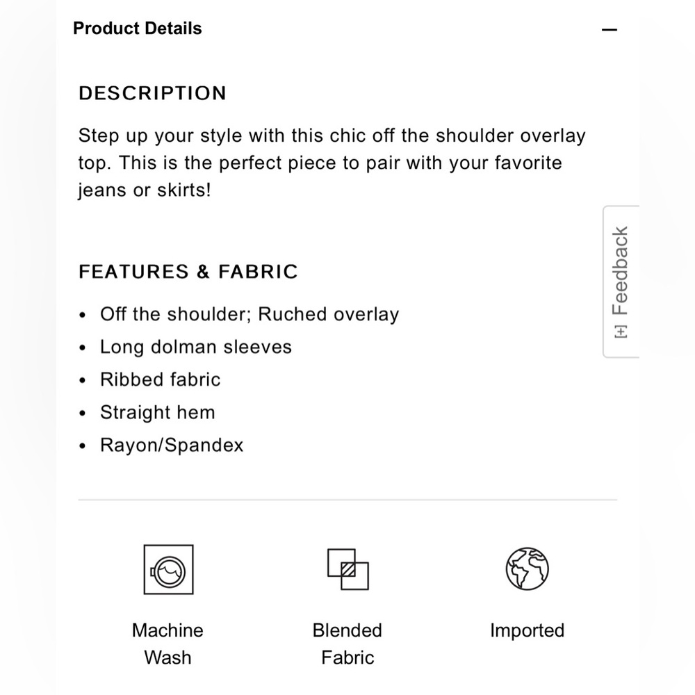 Express Off Shoulder Top - Picture 6 of 6